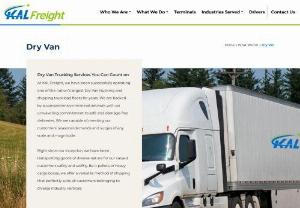 Dry Van Trucking Services | Dry Van Truckload | Logistic - At KAL Freight, we have been successfully operating one of the nation's largest Dry Van trucking and shipping truckload fleets for years.