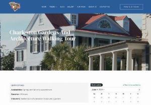 Charleston garden tours and Charleston historic walking tour in USA - We will see and discuss some of the finest early architecture in the United States through Charleston garden tours, best walking tours in Charleston SC.