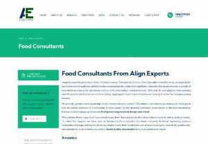 Food Consultant - Align experts has a lengthy and illustrious history in the realm of food consultancy. For many years, we have led the way in the field and are renowned for our creative approaches.