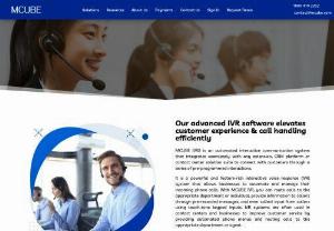IVR Software | Interactive Voice Response System | MCUBE - MCUBE interactive voice response system offers an automated helpline, build telesite, multilevel IVR, prerecorded greetings, hold tunes