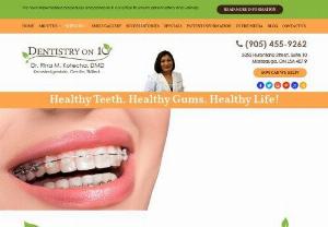 Orthodontics Mississauga - Orthodontics Mississauga, ON: If you are looking for an impressive smile and want to get your Teeth aligned, contact Dentistry on 10 and explore the different types of braces available. Call Dr. Rina Kotecha today