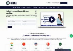 Global import export data provider - Discover Country wise global import export data Statistics from our exclusive Global customs database. Find top-performing products, buyers list, suppliers list, importers, and exporters and convert them into your leads. Search International Import Export Data Country wise.
