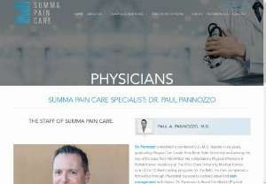 Paul Pannozzo, M.D., Pain Management Specialist - Dr. Paul Pannozzo as a Pain Management doctor in Summa Pain Care can diagnose and treatment of your Chronic Pain in Peoria, Phoenix and Scottsdale, AZ.