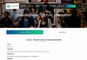 Culture Assessment - Discover Assessments - The culture assessment by Discover Assessments verifies if the candidate matches the organization's culture & values. Hire suitable employees using this test.