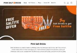 Buy Bulk Salt Bricks, Tiles at Wholesale Rates - We provide pure Himalayan Salt Products like Salt Bricks, Salt Tiles, and Salt Adhesive. Build Salt Room with Pink Salt Bricks for your Health.
