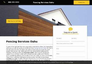 Fencing Services Oahu Hawaii - Fencing Installation & Repair Services in the Oahu Hawaii Area