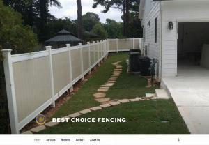 Best Choice Fencing - Best Choice Fencing is a fence company in Atlanta GA that offers residential and commercial fence installation whether you're looking for a wood, vinyl, or chain link fence. We Provide first-class, personalized customer service while Packaging the Highest-Quality Fencing and Best materials.