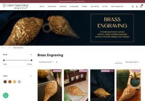 Brass Items - Brass Decorative Items Online For Home at Craft Maestros - Decorate your homes with Craft Maestros' brilliant range of brass decor, including brass wall decor, brass wall hanging, traditional brassware, brass home accessories and brass diya stand online.
