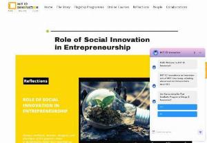 Role of Social Innovation in Entrepreneurship - Social Entrepreneurship involves innovating and creating new products and services to address specific social or environmental concerns in a for-profit business model.