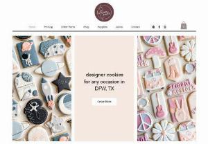 Hanamade Cookies - Welcome to my website! Here you can find cookie and icing recipes, cookie supplies, and my order form!