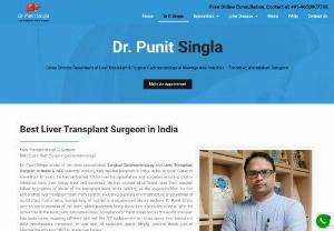 Best liver transplant surgeon in India - Dr. Punit Singla Associate Director, Department of Liver Transplant & Surgical Gastroenterology at Jaypee Hospital Noida Make An Appointment About Dr. Punit Singla Liver Transplant and GI Surgeon MBBS, MS, DNB (Surgical gastroenterology) Dr. Punit Singla is one of the Best liver transplant surgeon in India in Surgical Gastroenterology and liver transplant in India.