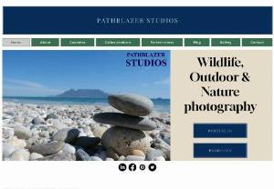 pathblazer studios - African wildlife photography online store with photos of Zebras, giraffes, elephants, lions, rhinoceros and more on print on demand products such as mousepads, puzzles, shirts, coasters, postcards and more