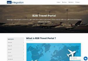 B2B Travel Portal - A leading B2B online travel company that offers a complete suite of travel solutions to the online travel agents across the world. The company delivers its services through a powerful and scalable platform and complemented by advanced web and mobile technologies.