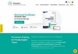IPPAcademy - IPPAcademy provides self-paced, online enrichment training certificates for prospective English tutors, focusing on phonics and phonetics instructional training.
Unlock endless possibilities and kickstart your career today!