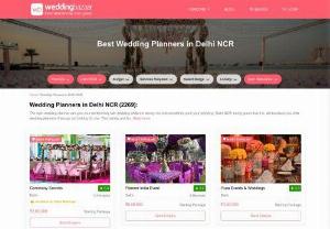 100+ Wedding Planners in Delhi NCR | WeddingBazaar - if you are looking for someone who plan your wedding in your budget then find out the list of Best Wedding Planners in Delhi NCR where you can compare their profiles and reach out to them with Weddingbazaar