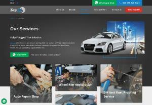 Our Services | Comprehensive Tire Solution Dubai | Tire UAE - We aim at offering customers premium services. They include tyre change, batter replacement, brake servicing and engine oil change among others. Chat with us online for more details.