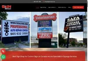Screenshot of Sign shop - Signimpact