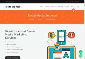 Social Media Marketing Services In Delhi - Skyseotech offers affordable Social Media Optimization (SMO) services to help you engage new customers. Get your business to the next level with the best Social Media Marketing Company in Delhi NCR. Let us know how we can help, and we'll get back to you as soon as possible.