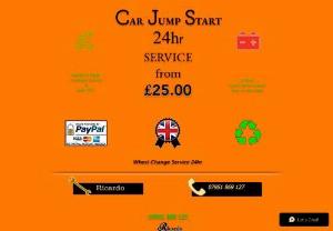 Car Battery Jump Start Service 24hrs - Car Jump Starter, Can't start your car due to a Flat Battery. Well we will provide a Quick & Fast Jump Start, Covering 70 miles or over, Day or Night! from �25 Call Out! Croydon, London.