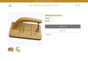 Purchase decision maker - This device is made of wood. With this device, you can clear your confused situation and make a clear and correct decision to swing and stop at the 