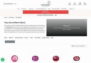 Shop Now Ruby Stone at Best Price in India | Navratan - Buy natural ruby stones online along with a certificate of authenticity from trusted gem labs. The price of a ruby stone depends on its origin, quality, color, clarity, cut, shape, size, inclusions, and certificate. Navratan, the online gem Bazar, sells 100% natural certified, unheated and untreated ruby stone at the best price.