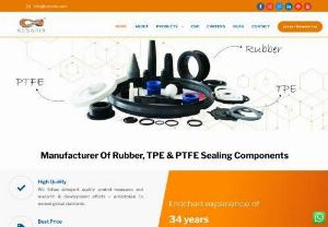 Kesaria Rubber Industries - Rubber, TPE & PTFE Parts Provider Company - Kesaria Rubber Industries - Manufacturer, exporter & supplier of Custom Molded Rubber, TPE, PTFE (Teflon) Parts O-Rings, Washers, Seals, Gaskets, Grommets, extrusion profiles