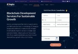 Blockchain Development Services Company | A3logics - Engage us for blockchain development services to leverage distributed ledger technologies to build innovative, cutting-edge applications for your business!!