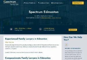 Spectrum Family Law - Spectrum Family Law, located in both British Columbia & Alberta, is a boutique family law firm proudly providing our clients with the full spectrum of family law services relating to child custody & support, separation and divorce, surrogacy & fertility rights, helping you resolve disputes through collaborative law, negotiation, mediation, or litigation.
