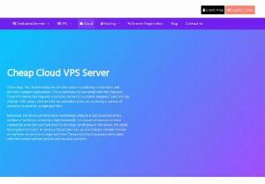 Hassle Free Cloud VPS Server Hosting from Onlive Infotech - Hassle free Cloud Hosting and Cloud VPS Server Hosting is a shared server solution that separates the workloads to different servers. With this you can secure your data from loss and enjoy speed and efficiency.
