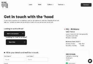 Contact Neighbourhood Digital Agency | Get in touch with the 'hood - If you have a question you need to be answered, want to talk about Digital Marketing for your business, or learn how Neighbourhood can help you, Get in touch now