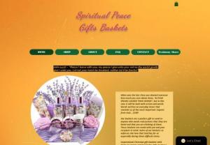 SPIRITUAL PEACE GIFT BASKETS - Beautiful gift baskets with keepsake gift items that has bib