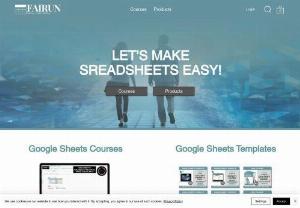 FAIRUN - At FAIRUN, we love making digital products that makes things easy and pleasant to work with! ​ Our Google Sheet and project management templates increase productivity for small businesses and private people.