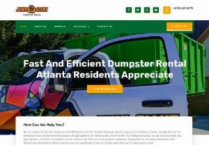 Junk Giant Dumpster Rental - Dumpster Rental in Atlanta GA has never been easier! Junk Giant Dumpster Rental is committed to making your dumpster rental experience simple, fast, and most importantly effective! All of our Roll off dumpster rental prices includes tax, pickup, delivery and driveway protection, so your dumpster rental doesn't touch the concrete.