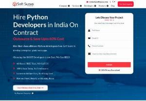 Hire Python Developers in India On Contract - Hire first-class offshore Python developers from Soft Suave to develop enterprise-grade web apps.
