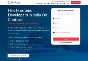 Hire Frontend Developers in India On Contract - Hire front-end developers from Soft Suave who are dedicated and skillful. They can develop highly responsive and robust designs that fit your business goals.
