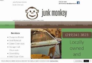 Junk Monkey - Junk Removal, Estate Clean outs, clean-out services, dumpster rental, valparaiso Indiana, deck demolition, waste hauling, junk hauling, downsizing,