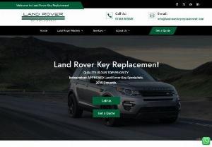 Land Rover Key Replacement - At Land Rover Key Replacement, we pride ourselves on being able to supply, cut and program new keys and fobs for all Land Rover models. 
Need car key programming services? 
Call us now for best Land rover key programming services or fill our quote form to get a Free Estimation!
Our Land Rover lock specialists can help you with a damaged car lock. 
Need Land rover & range rover replacement keys experts? 
Call us for replace & repair keys for all Land Rover and Range Rover Models! Do you need