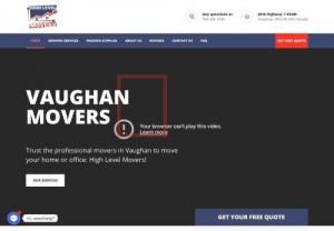 High Level Movers Vaughan - High Level Movers Vaughan provides professional moving, packing, and storage services for residential and commercial customers in Vaughan.