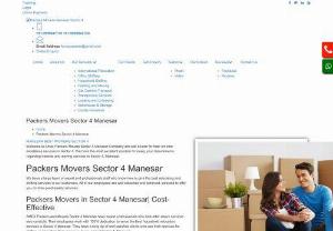 Packers Movers Sector 4 Manesar 9990847170 - AMEX Packers and Movers Sector 4 Manesar have expert professionals who look after above services very carefully. Their employees work with 100% dedication to serve the best household relocation services in Sector 4 Manesar. They have a long list of well satisfied clients who use their services for shifting or relocation their premises in any part of Sector 4, Manesar.
