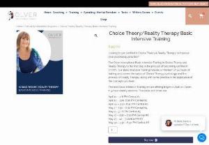 Choice Theory/Reality Therapy Basic Intensive Training - olver - Looking to get certified in Choice Theory & Reality Therapy to improve your psychology practice? This is the first step in the process of being certified in CT/RT. Generally, Choice Theory/Reality Therapy Basic Intensive Training.