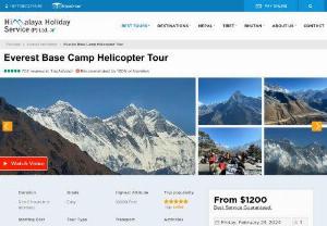 Everest Base Camp Helicopter Tour - Everest base camp helicopter tour experience allows interested and eager travelers to enjoy the panorama of the Himalayan range of peaks.