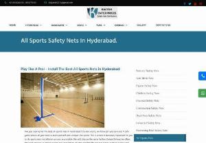 All Sports Safety Nets in Hyderabad - All Sports Nets In Hyderabad, Call 9550280419 Kalyan Enterprise, At Lowest Price,Hyderabad No.1 Safety Nets Dealers,We offer free installation and free inspection, robust & amp; Durable nets, skilled professionals, 35% off all types of nets, call us now The work is done today,Available Services Sports Nets Installation, Sports Nets Fixing Cost, Near Sports Nets, Sports Nets Online Services, Sports Nets Services, We provide services to the whole of Hyderabad.