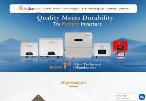India's Best Solar On-Grid Inverter Manufacturer - The manufacturing company of Solar Grid-Tie Inverter. Provide high-performance On Grid Inverter, Hybrid Solar Inverters, and Ev Chargers in India.