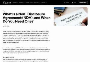 Non-Disclosure Agreement Software - A non-disclosure agreement (NDA), also known as a confidentiality agreement, is a contract between parties that need to share sensitive information, typically as part of a business partnership or employer-employee relationship.