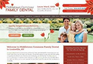Middletown Commons Family Dental - Dr. Laura Ward and our passionate, professional team are dedicated to improving your oral health and giving you the smile you deserve. We provide patients young and old with gentle, comprehensive dental care. Whether you're bringing your child in for their first visit or you're looking for a complete smile makeover, we offer services for the whole family! When you visit our office, you can rest assured that you'll be in good hands with the top dentist in Louisville.