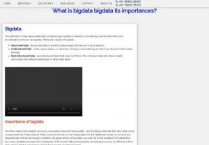 Bigdata provider and Digital services company - 