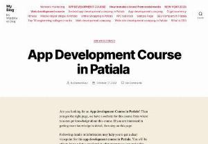 App Development Course in Patiala - App development or application development means, in which it helps in creating software applications that help to run on mobile devices. For example- personal digital assistants, mobile phones including smartphones and tablet computers, and enterprise digital assistants.