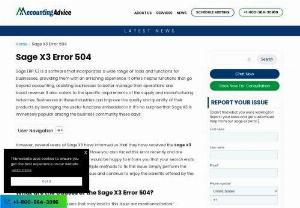 How to Fix Sage X3 Error 504 - If you are encountering the 'Sage X3 Error 504' then you may need to troubleshoot and resolve the issue. This error is typically caused by an underlying issue with your code or database, which needs to be fixed before you can continue working on Sage X.