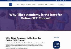 Why Tiju's Academy Is The Best For Online OET Course? - Tiju's Academy is one of the best OET coaching institutes in Kerala.Expert tutors handle the classes with the help of smart devices. The primary specialty of Tiju's Academy is that each student gets individual attention. Along with the writing corrections and speaking one-on-one sessions, students get detailed explanations of reading and listening, which provides them with a better understanding of how to find answers effectively. Also, mock tests are conducted every Friday to assess each...
