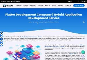 Flutter Development Company in Chennai | Dextra Technologies - Dextra Technologies is one of the most prestigious and distending flutter app development companies in Chennai with cost-effective, and efficient.